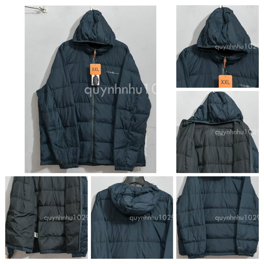 Eddie Bauer Men’s Hooded Down Jacket IN grey - Picture 1 of 7